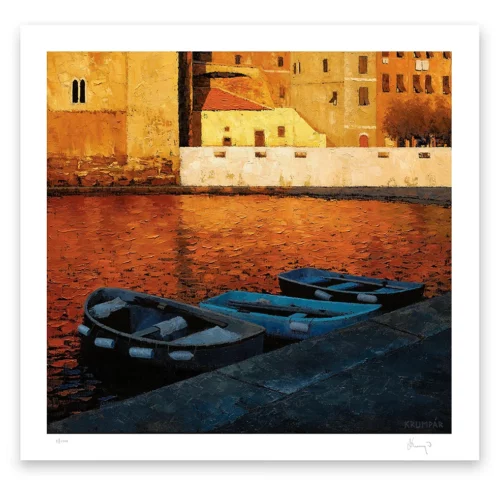 Sunset in Cinque Terre - print on paper