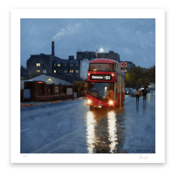 Evening in London (Print on Paper) - Marek Krumpár